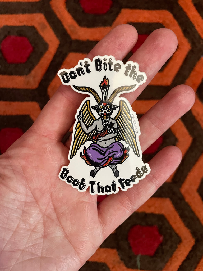 Baphomet Boob Sticker