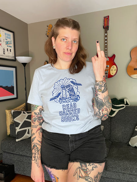 Read Banned Books Tee Shirt