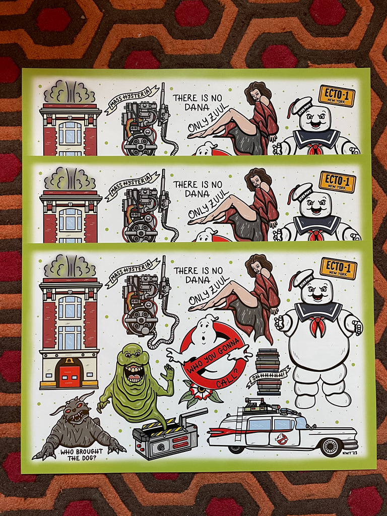 Ghostbusters Flash Sheet Print