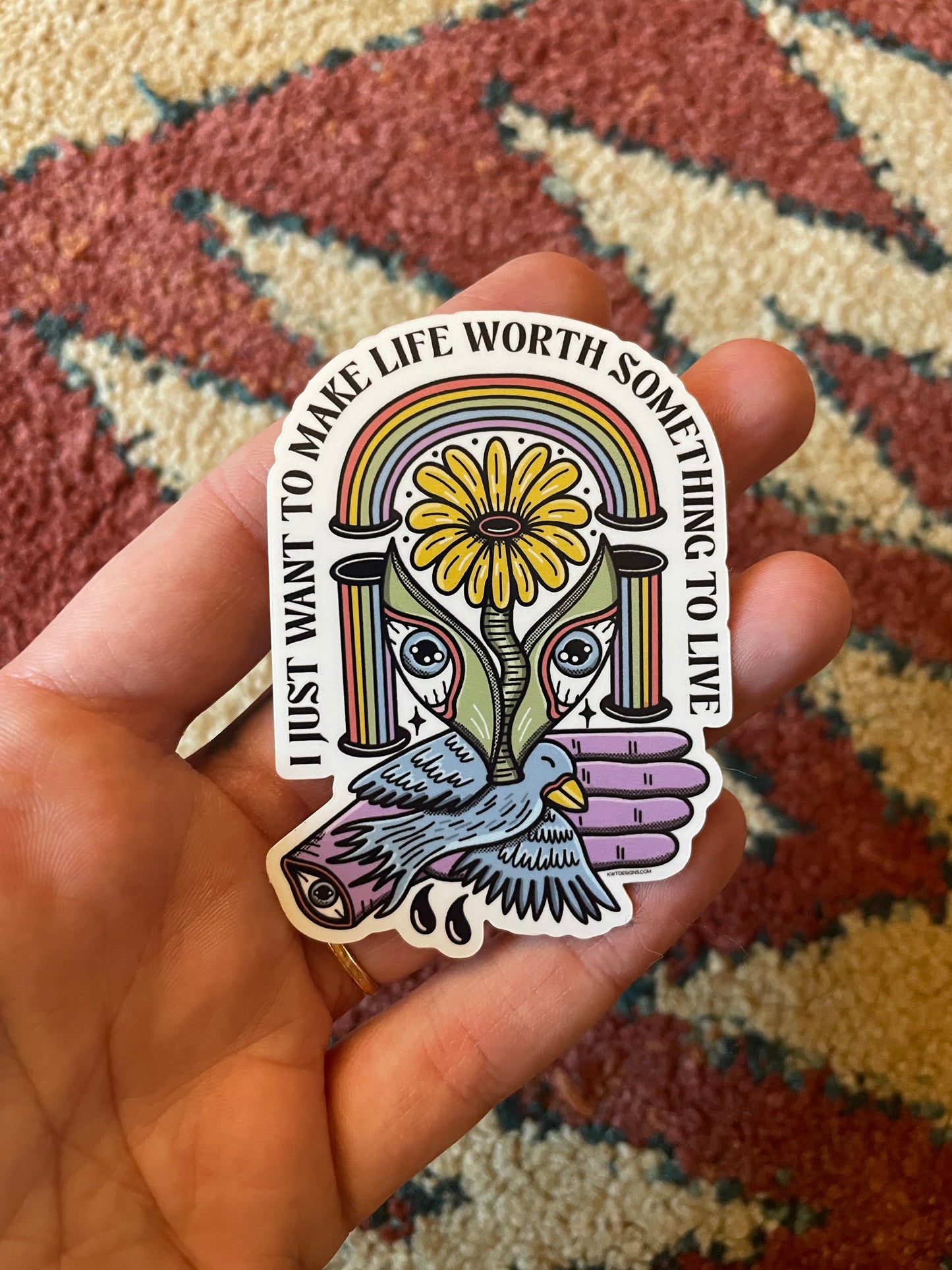 Life Worth Living Sticker
