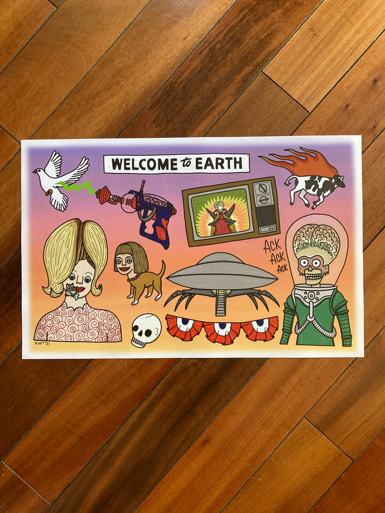 Mars Attacks Flash Sheet Print