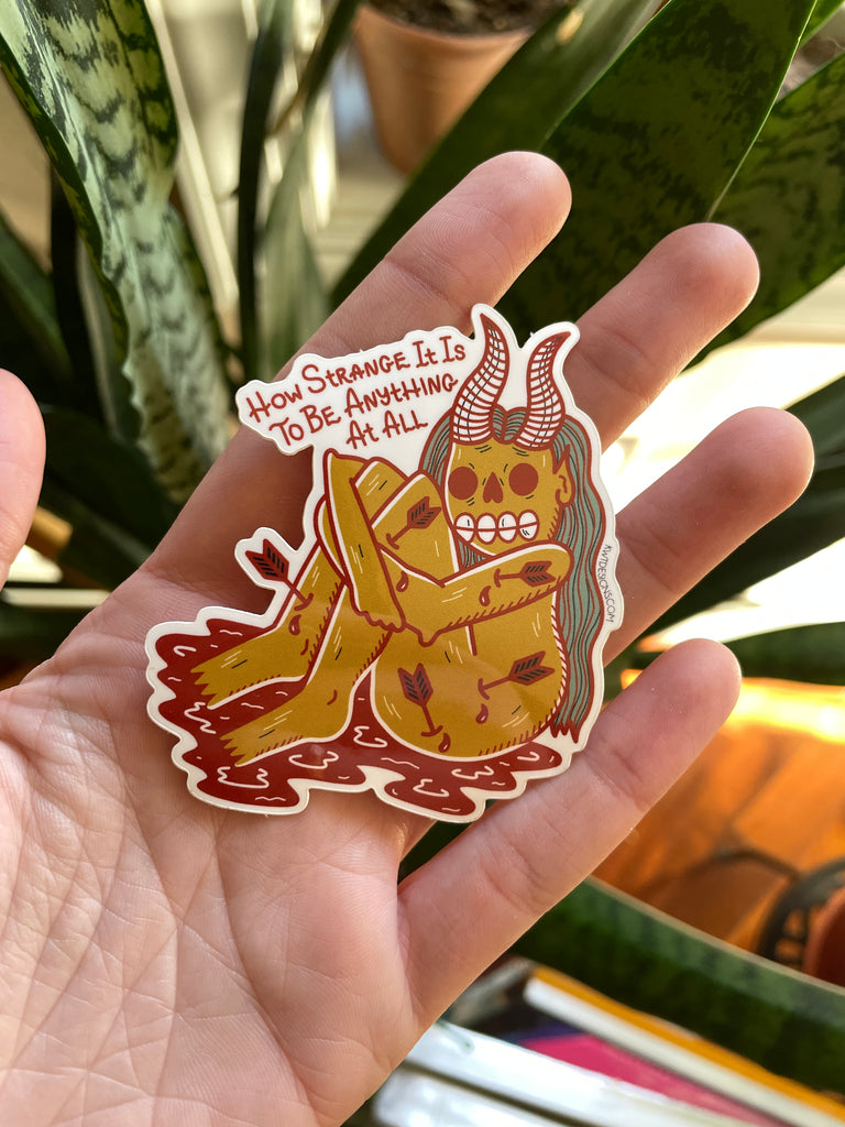 Strange Sticker