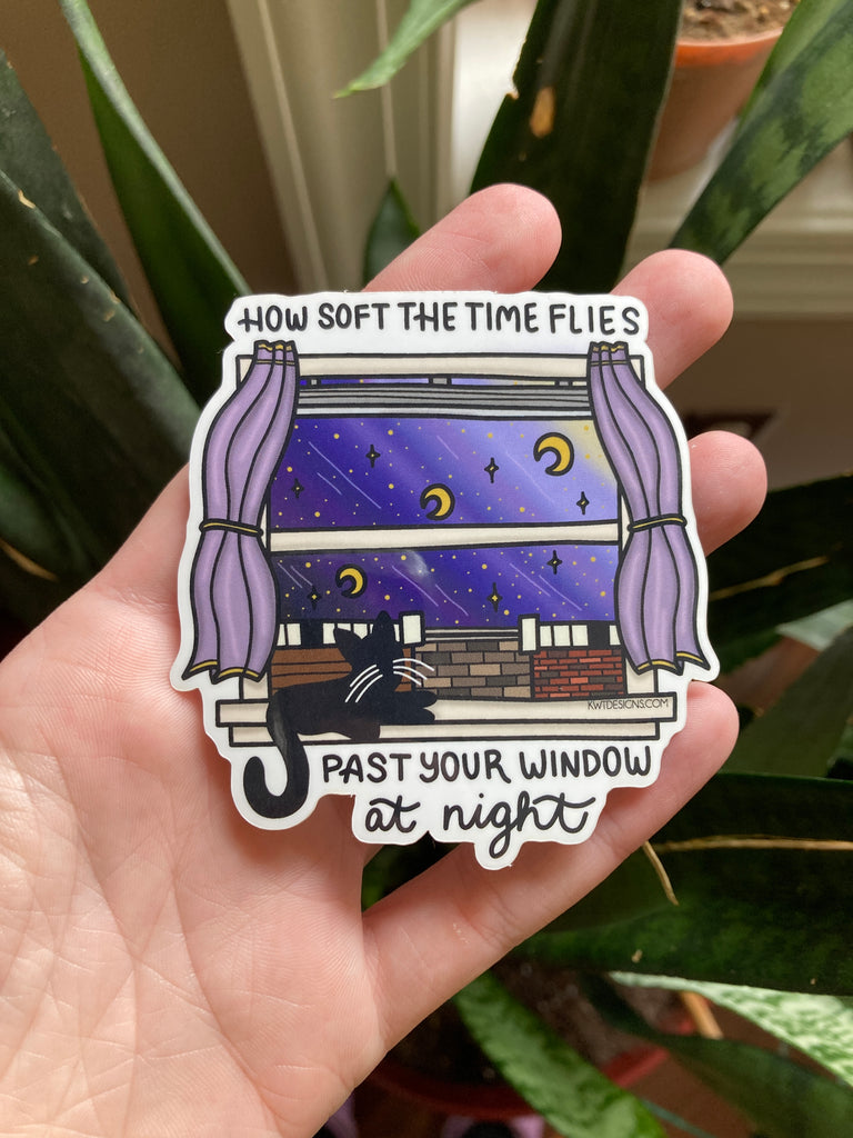 How Soft the Time Flies Sticker
