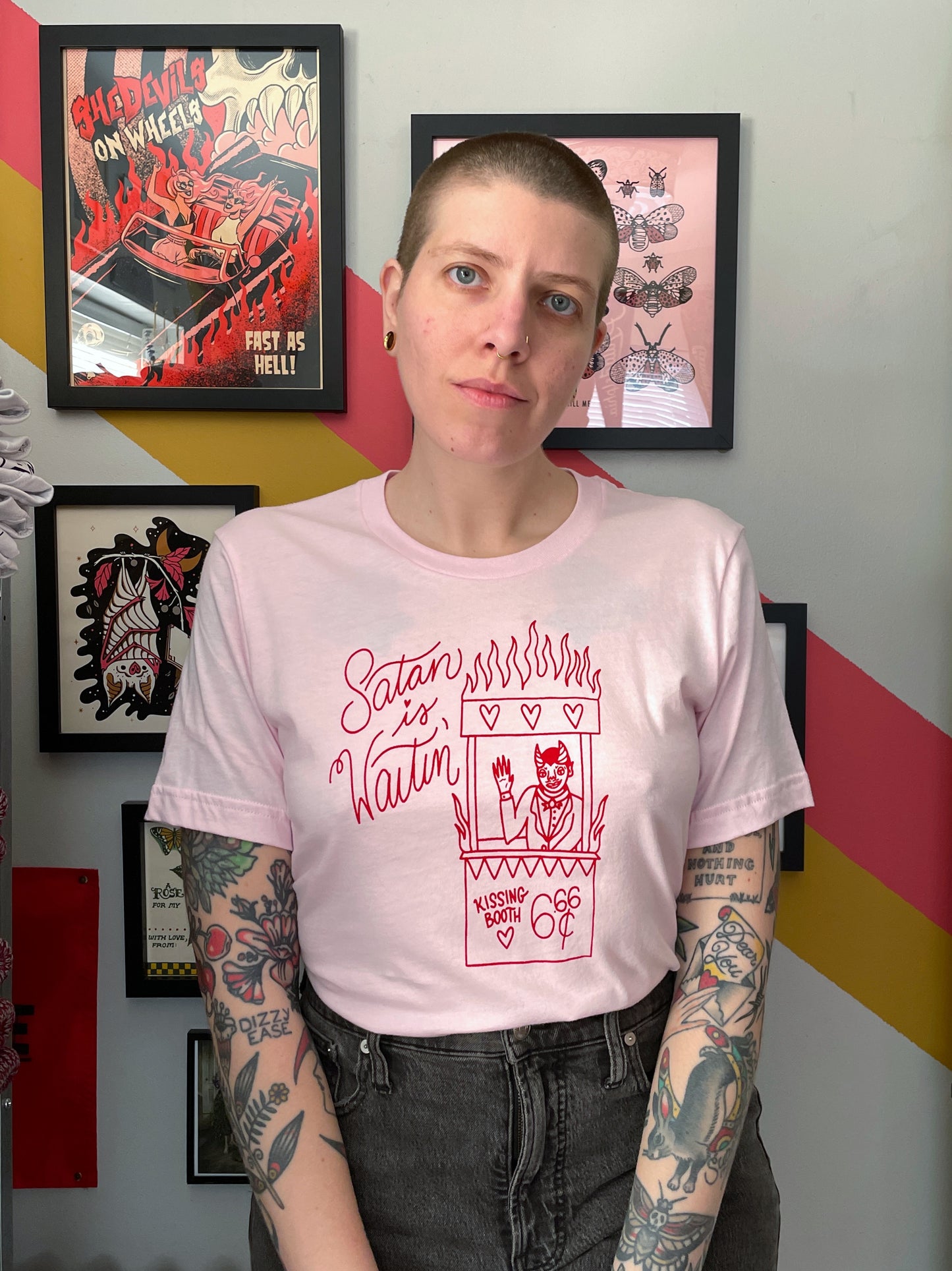 Satan is Waitin' Tee Shirt
