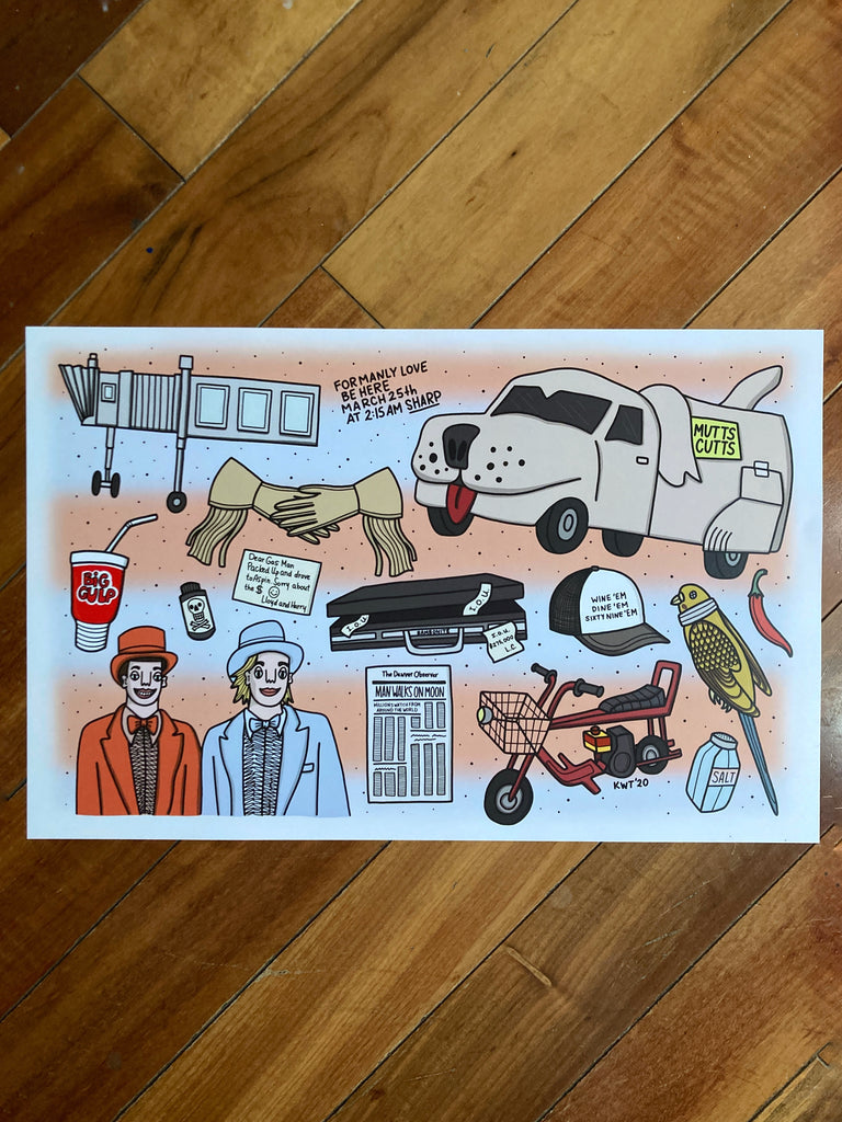 Dumb and Dumber Flash Sheet Print