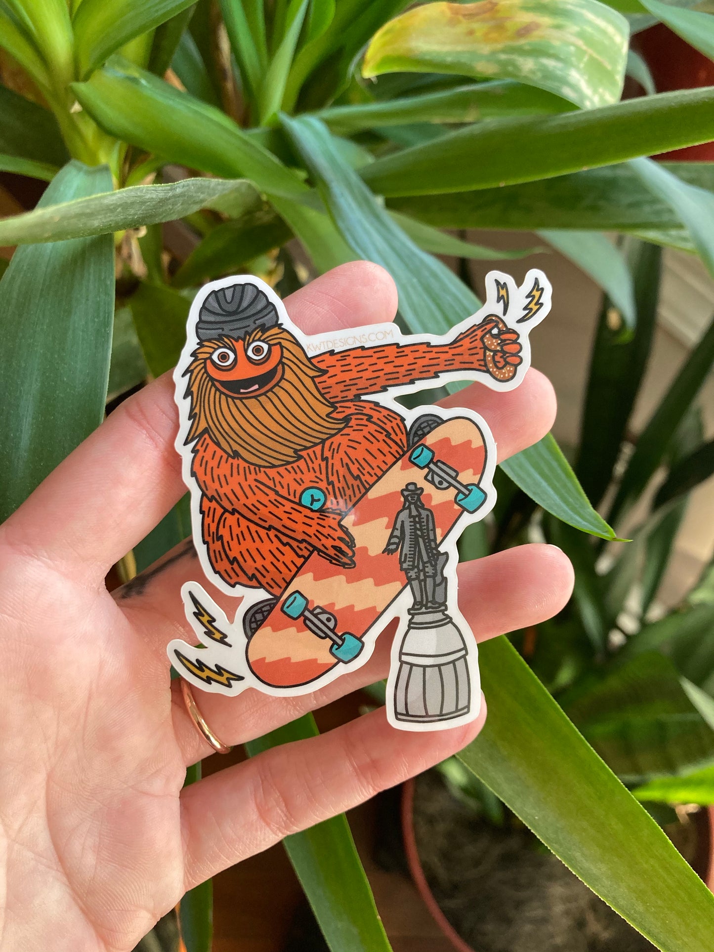 Skating Gritty Sticker