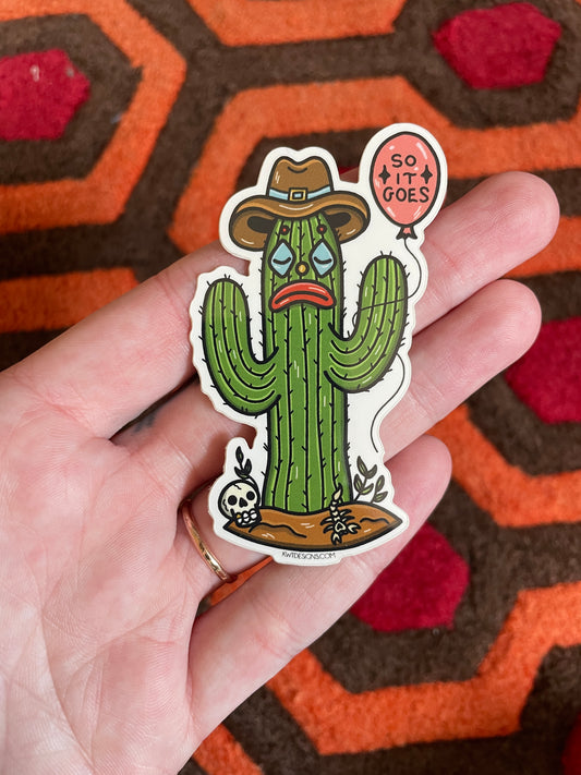 So It Goes Sticker