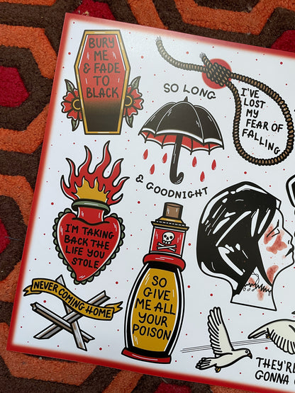 Three Cheers Flash Sheet Print