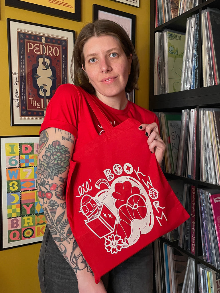 Lil Bookworm Tote Bag