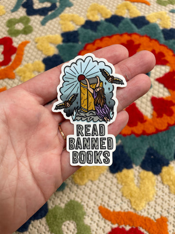 Read Banned Books Sticker