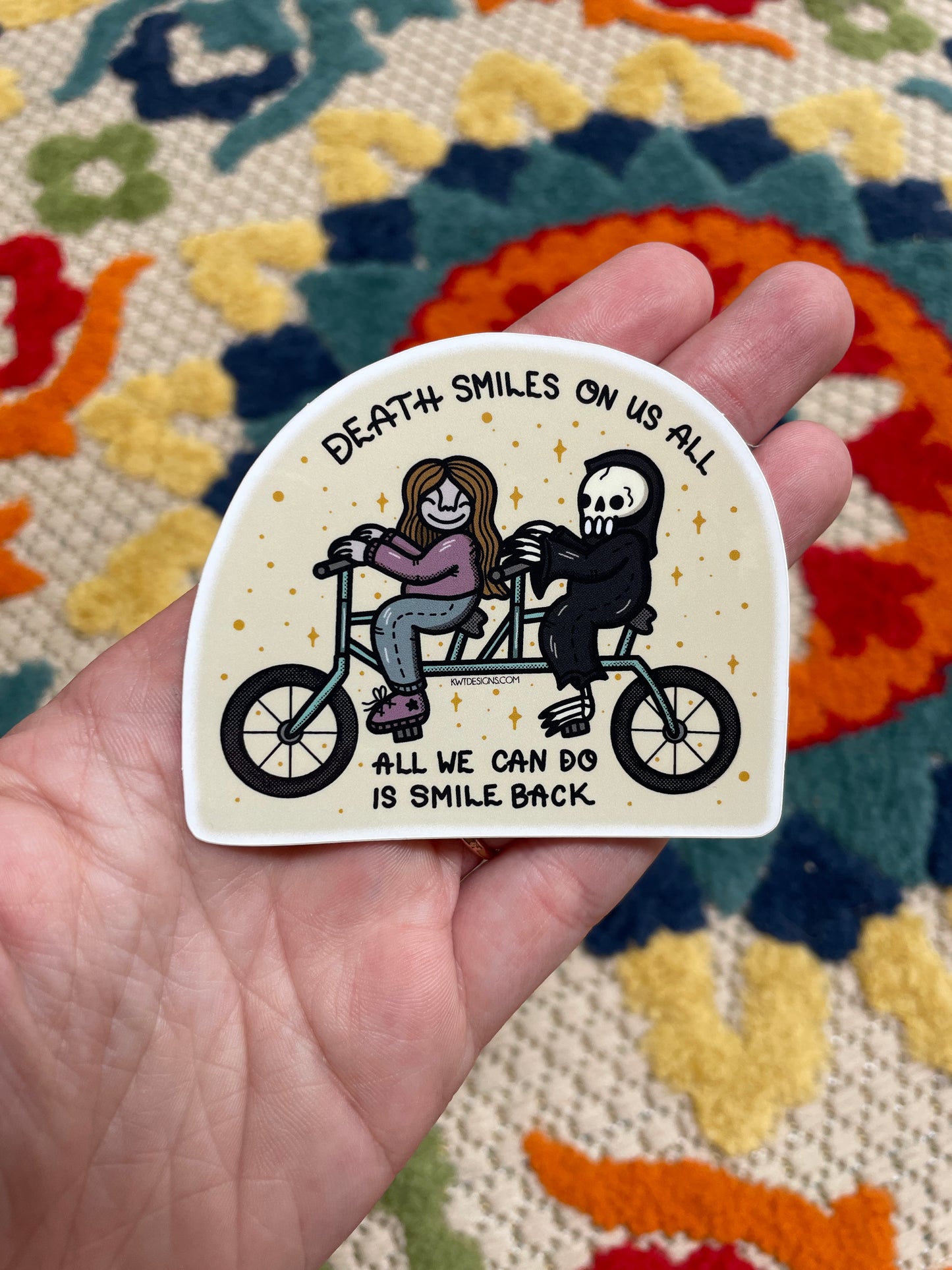 Death Smiles Sticker