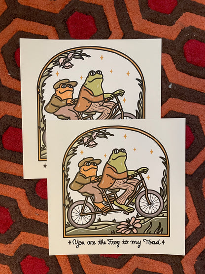 Frog and Toad Print