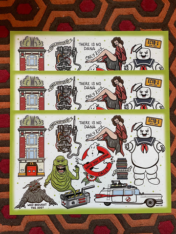 Ghostbusters Flash Sheet Print