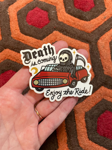 Death is Coming Sticker