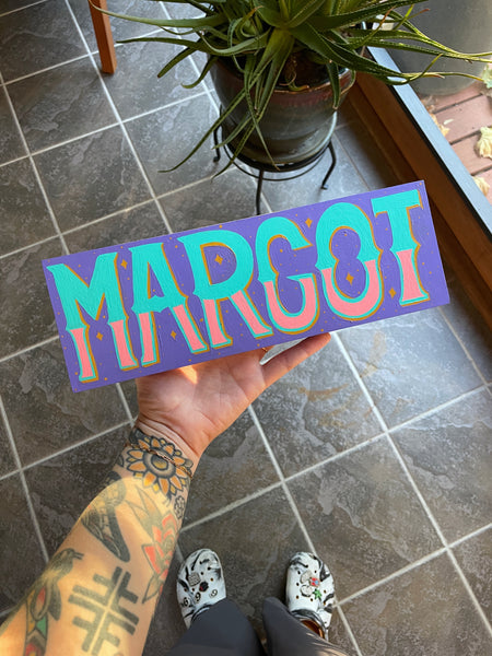 Custom Painted Name Plate Commission