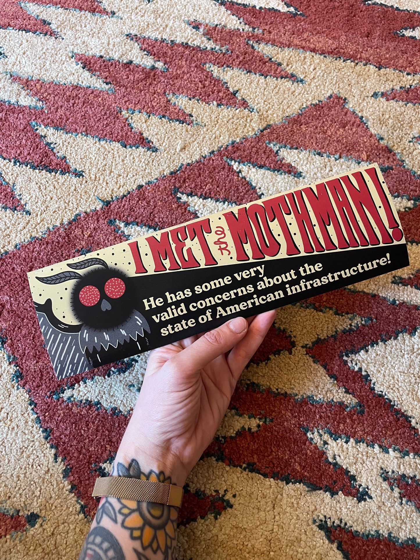 Mothman Car Bumper Magnet