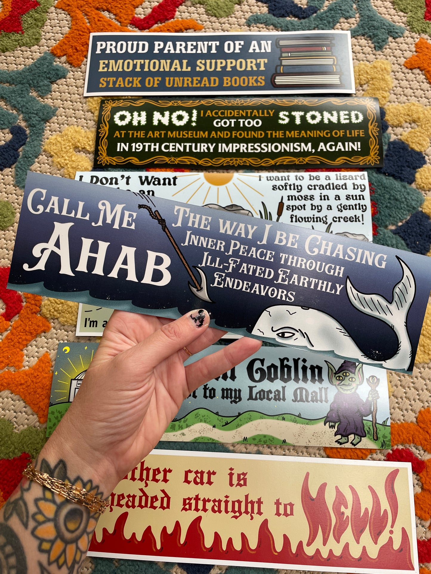 Call Me Ahab Car Bumper Magnet