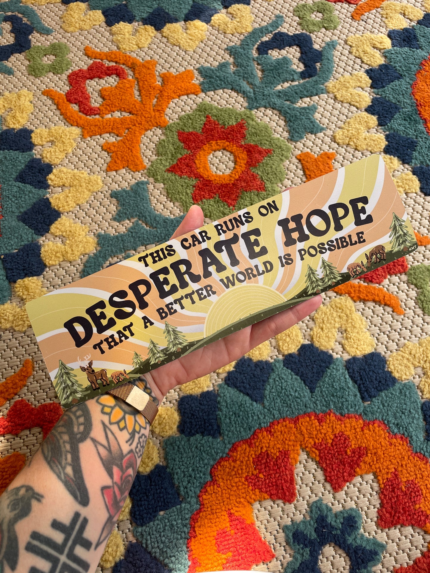 Desperate Hope Car Bumper Magnet
