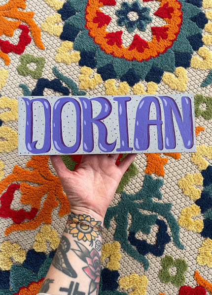 Custom Painted Name Plate Commission