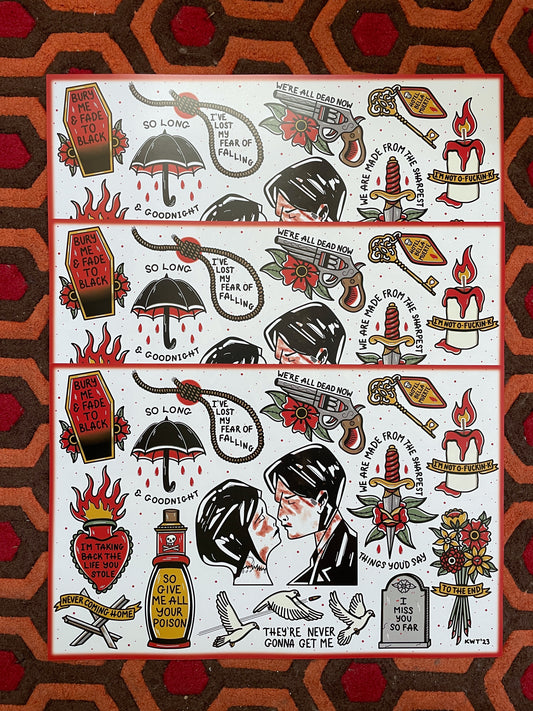 Three Cheers Flash Sheet Print