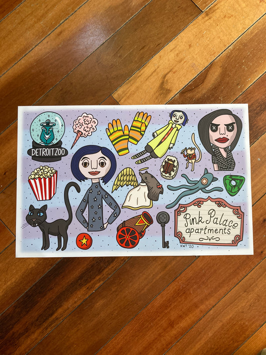 Coraline Flash Sheet Print