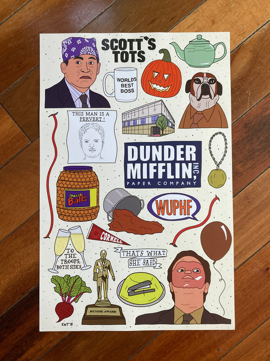 The Office Flash Sheet Art Print