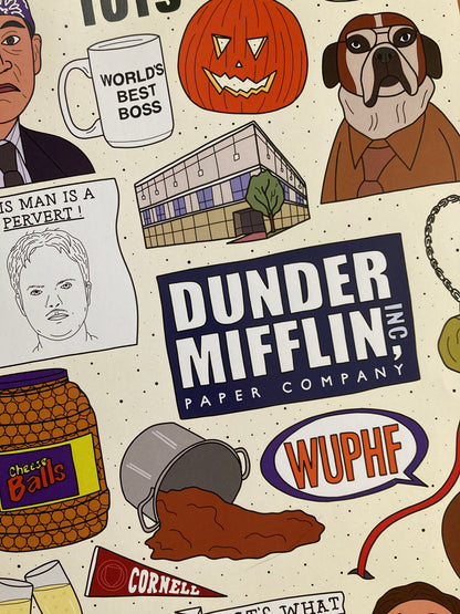 The Office Flash Sheet Art Print