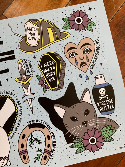 Jawbreaker Flash Sheet Print