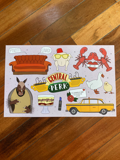Friends Flash Sheet Print