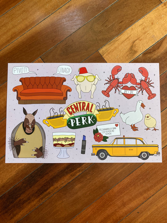 Friends Flash Sheet Print