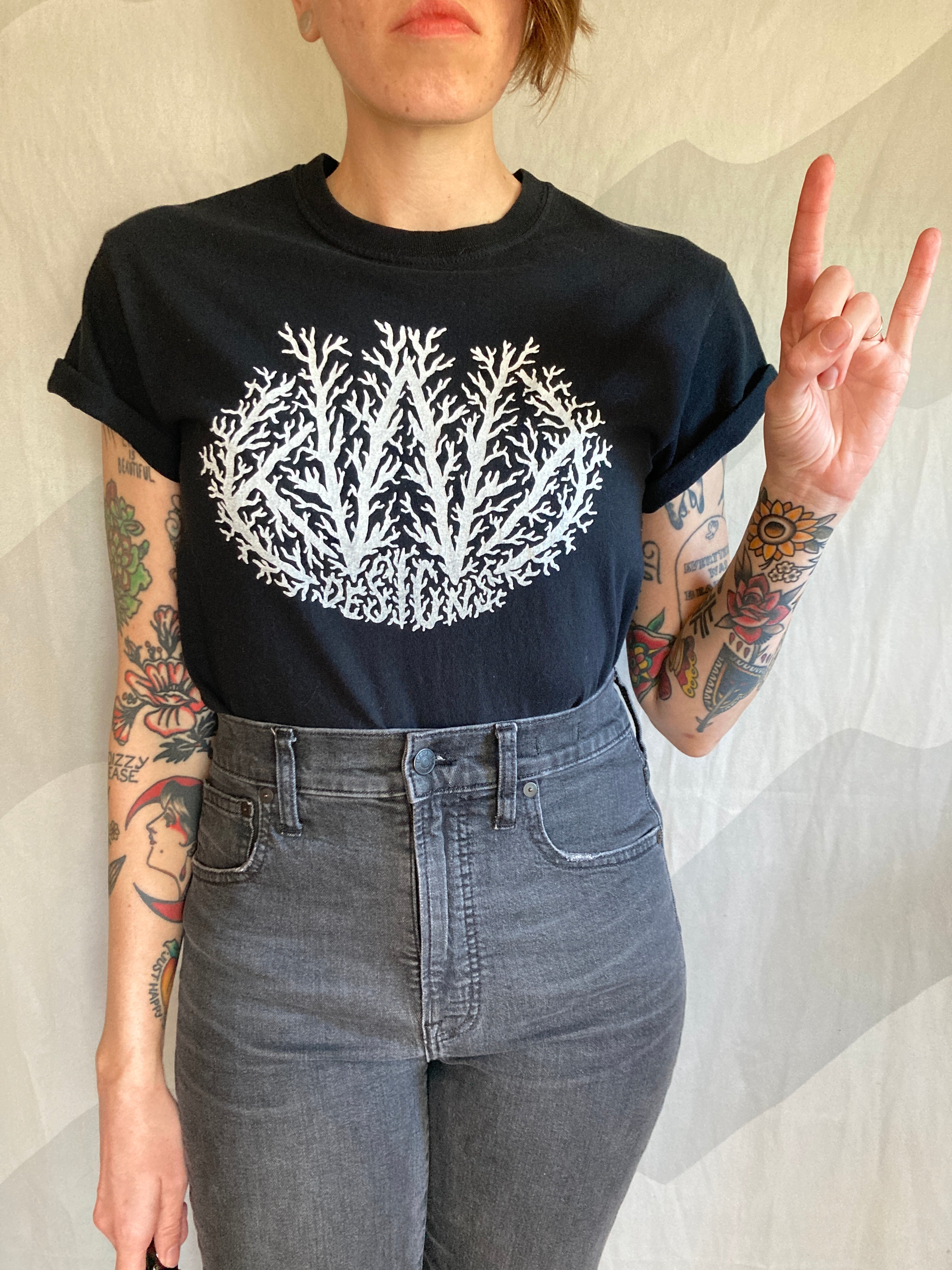 KWT Black Metal Logo Tee Shirt – KWT Designs