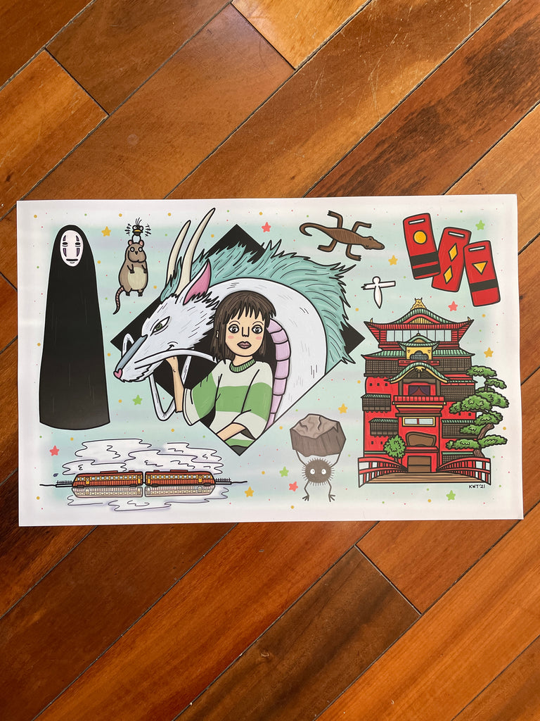 Spirited Away Flash Sheet Print