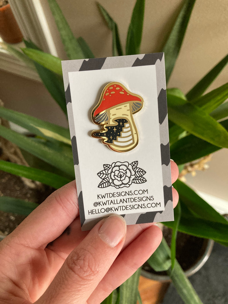 Mushroom Enamel Pin