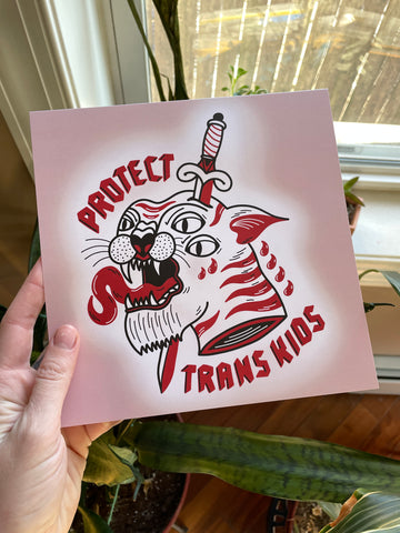 Protect Trans Kids Art Print