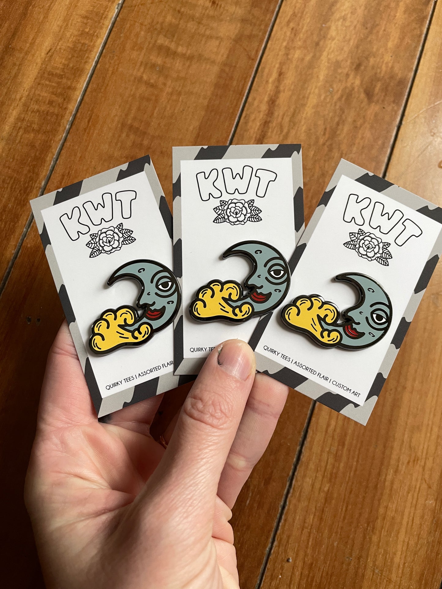 Moon Enamel Pin