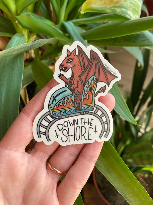 Jersey Devil Down the Shore Sticker